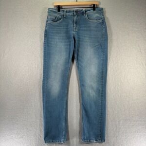 Lee Cooper Harry Jeans Mens 32 Blue Medium Wash Mid‎ Waist Comfort Slim Denim